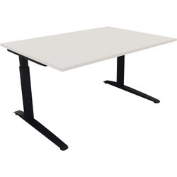 Neutralware 810022901 Schreibtisch 1400x1000x650-850 Kufe Quadrat an/Weiß