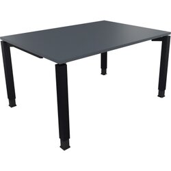 Neutralware 810030182 Schreibtisch 1400x1000x680-820 4Fuß Quadrat an/Lavagrau