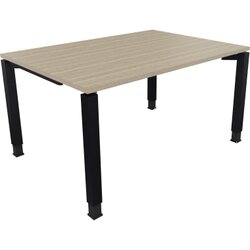 Neutralware 810030171 Schreibtisch 1400x1000x680-820 4Fuß Quadrat an/Eiche Natur