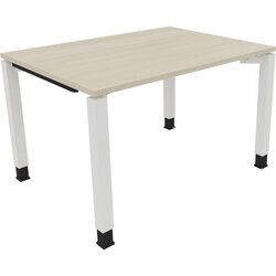Neutralware 810030072 Schreibtisch 1200x900x680-820 4Fuß Quadrat ws/Akazie hell
