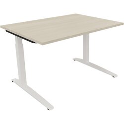 Neutralware 810022872 Schreibtisch 1200x900x650-850 Kufe Quadrat ws/Akazie hell