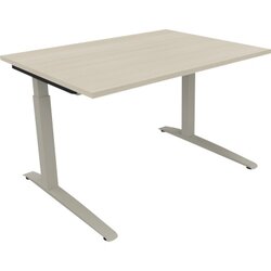 Neutralware 810022772 Schreibtisch 1200x900x650-850 Kufe Quadrat si/Akazie hell
