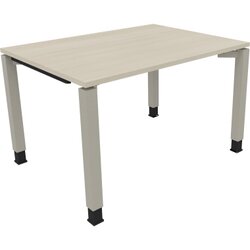 Neutralware 810029972 Schreibtisch 1200x900x680-820 4Fuß Quadrat si/Akazie hell