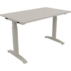 Neutralware 810022181 Schreibtisch 1200x700x650-850 Kufe Quadrat si/Lichtgrau