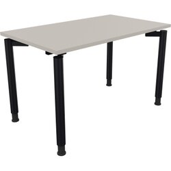 Neutralware 810036481 Schreibtisch 1200x700x680-820 4Fuß Rund an/Lichtgrau