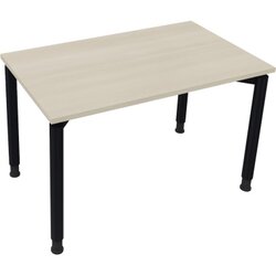 Neutralware 810036472 Schreibtisch 1200x700x680-820 4Fuß Rund an/Akazie hell