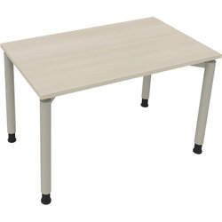 Neutralware 810036572 Schreibtisch 1200x700x680-820 4Fuß Rund si/Akazie hell