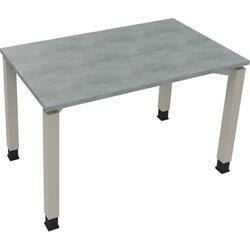 Neutralware 810029383 Schreibtisch 1200x700x680-820 4Fuß Quadrat si/Beton hell