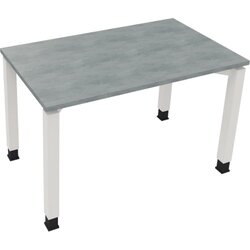 Neutralware 810029483 Schreibtisch 1200x700x680-820 4Fuß Quadrat ws/Beton hell