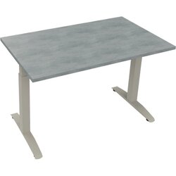 Neutralware 810022183 Schreibtisch 1200x700x650-850 Kufe Quadrat si/Beton hell