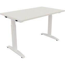 Neutralware 810022201 Schreibtisch 1200x700x650-850 Kufe Quadrat ws/Weiß