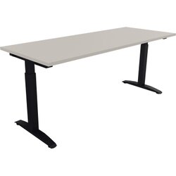 Neutralware 810023772 Schreibtisch 1400x700x650-850 Kufe Quadrat ws/Akazie hell