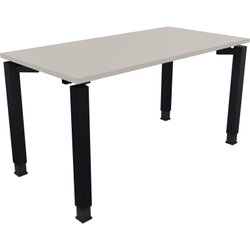 Neutralware 810030781 Schreibtisch 1400x700x680-820 4Fuß Quadrat an/Lichtgrau