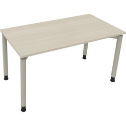 Neutralware 810038072 Schreibtisch 1400x700x680-820 4Fuß Rund si/Akazie hell