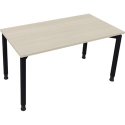 Neutralware 810037972 Schreibtisch 1400x700x680-820 4Fuß Rund an/Akazie hell