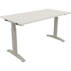 Neutralware 810023601 Schreibtisch 1400x700x650-850 Kufe Quadrat si/Weiß