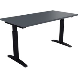 Neutralware 810023582 Schreibtisch 1400x700x650-850 Kufe Quadrat an/Lavagrau