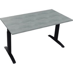 Neutralware 810023583 Schreibtisch 1400x700x650-850 Kufe Quadrat an/Beton hell