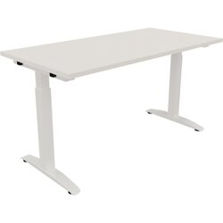 Neutralware 810023701 Schreibtisch 1400x700x650-850 Kufe Quadrat ws/Weiß