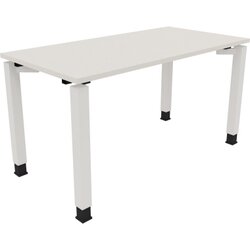 Neutralware 810030901 Schreibtisch 1400x700x680-820 4Fuß Quadrat ws/Weiß