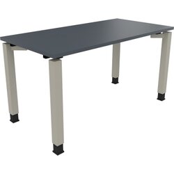 Neutralware 810030882 Schreibtisch 1400x700x680-820 4Fuß Quadrat si/Lavagrau