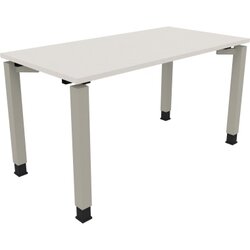 Neutralware 810030801 Schreibtisch 1400x700x680-820 4Fuß Quadrat si/Weiß