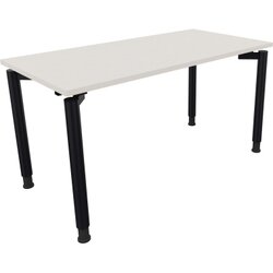 Neutralware 810037901 Schreibtisch 1400x700x680-820 4Fuß Rund an/Weiß