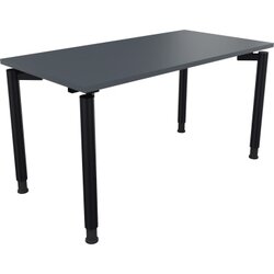 Neutralware 810037982 Schreibtisch 1400x700x680-820 4Fuß Rund an/Lavagrau