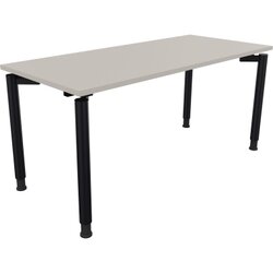 Neutralware 810039481 Schreibtisch 1600x700x680-820 4Fuß Rund an/Lichtgrau