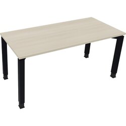 Neutralware 810032272 Schreibtisch 1600x700x680-820 4Fuß Quadrat an/Akazie hell