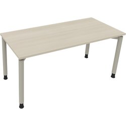 Neutralware 810039572 Schreibtisch 1600x700x680-820 4Fuß Rund si/Akazie hell