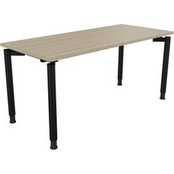 Neutralware 810039471 Schreibtisch 1600x700x680-820 4Fuß Rund an/Eiche Natur