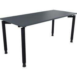 Neutralware 810039482 Schreibtisch 1600x700x680-820 4Fuß Rund an/Lavagrau