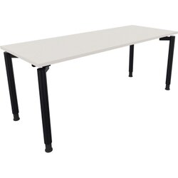 Neutralware 810040901 Schreibtisch 1800x700x680-820 4Fuß Rund an/Weiß