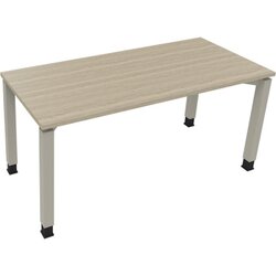 Neutralware 810032371 Schreibtisch 1600x700x680-820 4Fuß Quadrat si/Eiche Natur