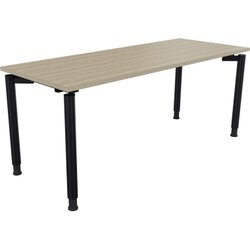 Neutralware 810040971 Schreibtisch 1800x700x680-820 4Fuß Rund an/Eiche Natur