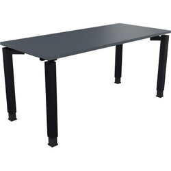 Neutralware 810032282 Schreibtisch 1600x700x680-820 4Fuß Quadrat an/Lavagrau
