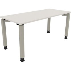 Neutralware 810032301 Schreibtisch 1600x700x680-820 4Fuß Quadrat si/Weiß