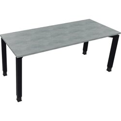 Neutralware 810033483 Schreibtisch 1800x700x680-820 4Fuß Quadrat an/Beton hell