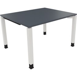 Neutralware 810028882 Schreibtisch 1200x1000x680-820 4Fuß Quadrat ws/Lavagrau
