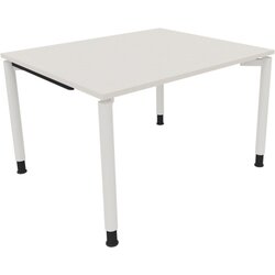Neutralware 810036001 Schreibtisch 1200x1000x680-820 4Fuß Rund ws/Weiß