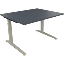 Neutralware 810021582 Schreibtisch 1200x1000x650-850 Kufe Quadrat si/Lavagrau