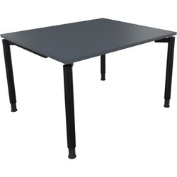 Neutralware 810035882 Schreibtisch 1200x1000x680-820 4Fuß Rund an/Lavagrau