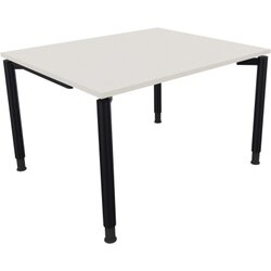 Neutralware 810035801 Schreibtisch 1200x1000x680-820 4Fuß Rund an/Weiß