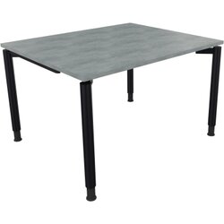 Neutralware 810035883 Schreibtisch 1200x1000x680-820 4Fuß Rund an/Beton hell