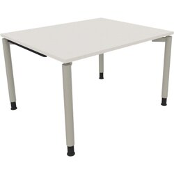 Neutralware 810035901 Schreibtisch 1200x1000x680-820 4Fuß Rund si/Weiß