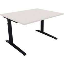 Neutralware 810021401 Schreibtisch 1200x1000x650-850 Kufe Quadrat an/Weiß