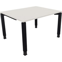Neutralware 810028601 Schreibtisch 1200x1000x680-820 4Fuß Quadrat an/Weiß