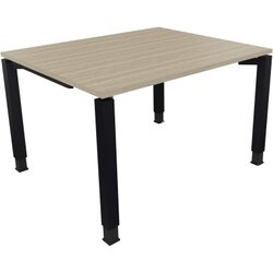 Neutralware 810028671 Schreibtisch 1200x1000x680-820 4Fuß Quadrat an/Eiche Natur