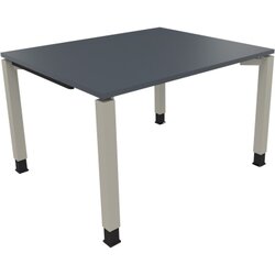 Neutralware 810028782 Schreibtisch 1200x1000x680-820 4Fuß Quadrat si/Lavagrau
